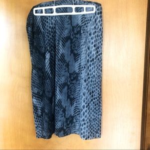 EXPRESS snake print skirt